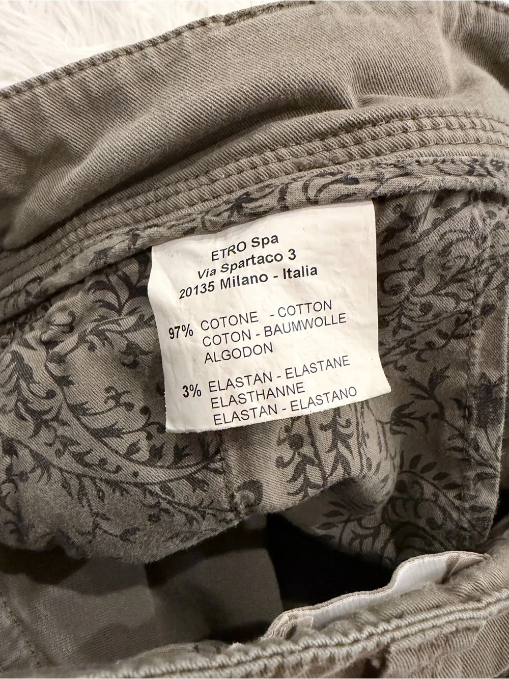 Etro Milano Pleated Utility Shorts 44 8 10 Medium Khaki Chino Gorpcore